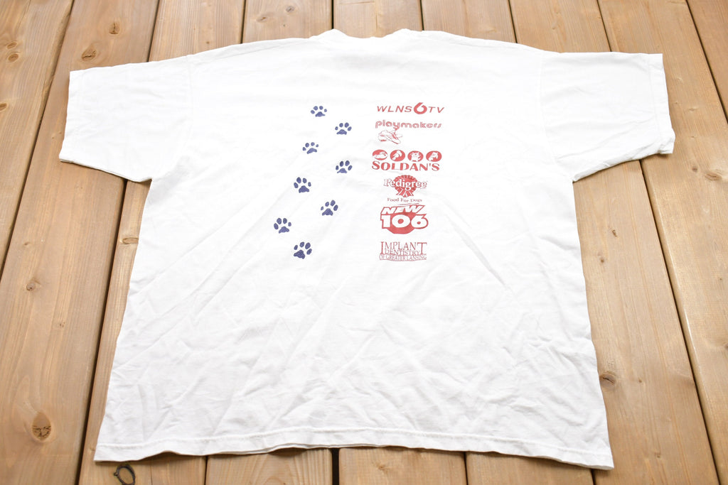 Vintage 1998 Dog Walk & Run Graphic T-Shirt