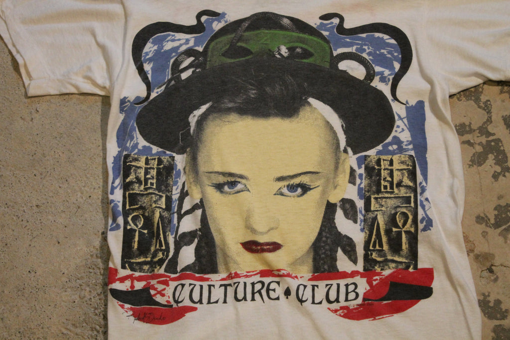 Vintage 1984 Culture Club Graphic Band T Shirt