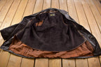 Vintage 1970s Sears The Mens Store Fur Lined Leather Jacket