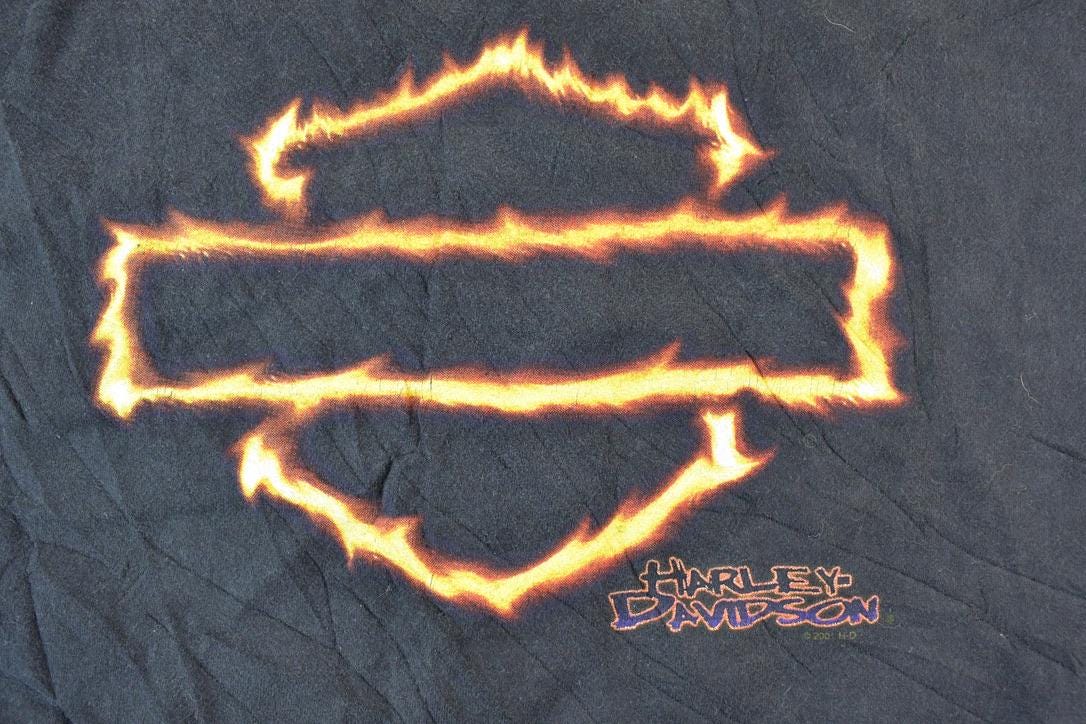 Vintage 1990s Harley Davidson Motorcycles T-Shirt Made In USA