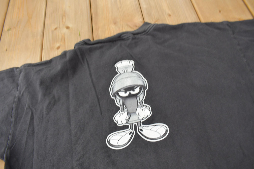 Vintage 1996 Marvin The Martian Looney Tunes Cartoon Graphic T-Shirt Made In USA Size M