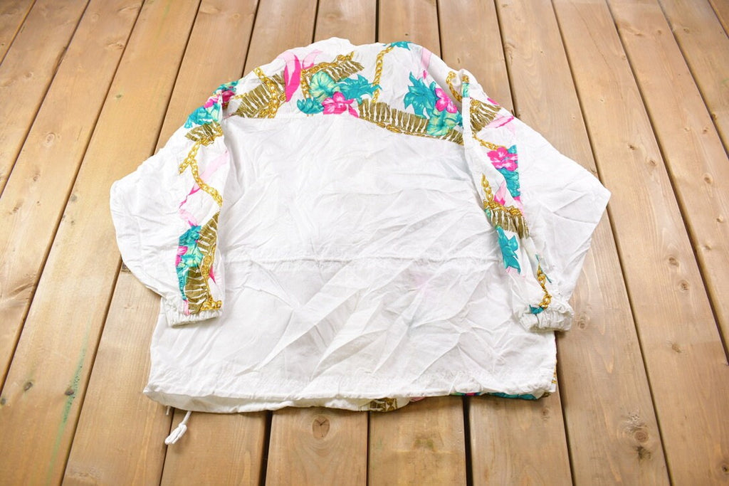 Vintage 1980s Athletic Works Abstract Windbreaker Jacket