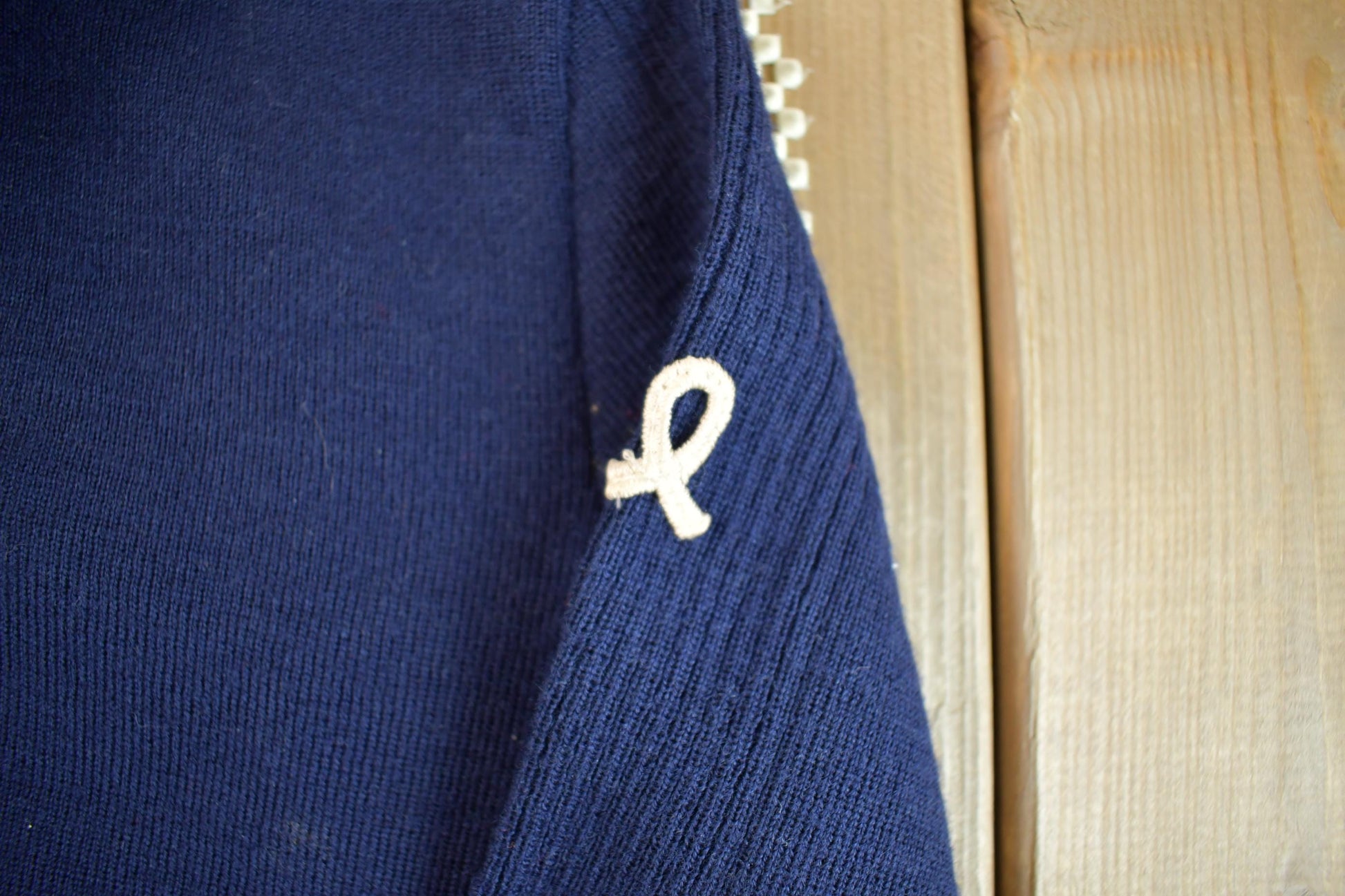 Vintage 1960s Girls Knit Varsity Cardigan