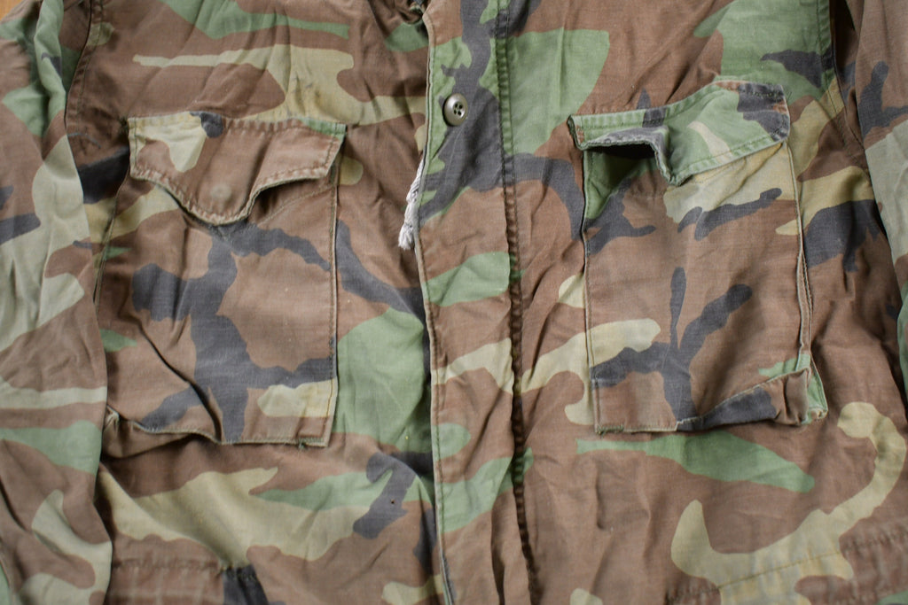 Vintage 1980s Army Military Field Jacket
