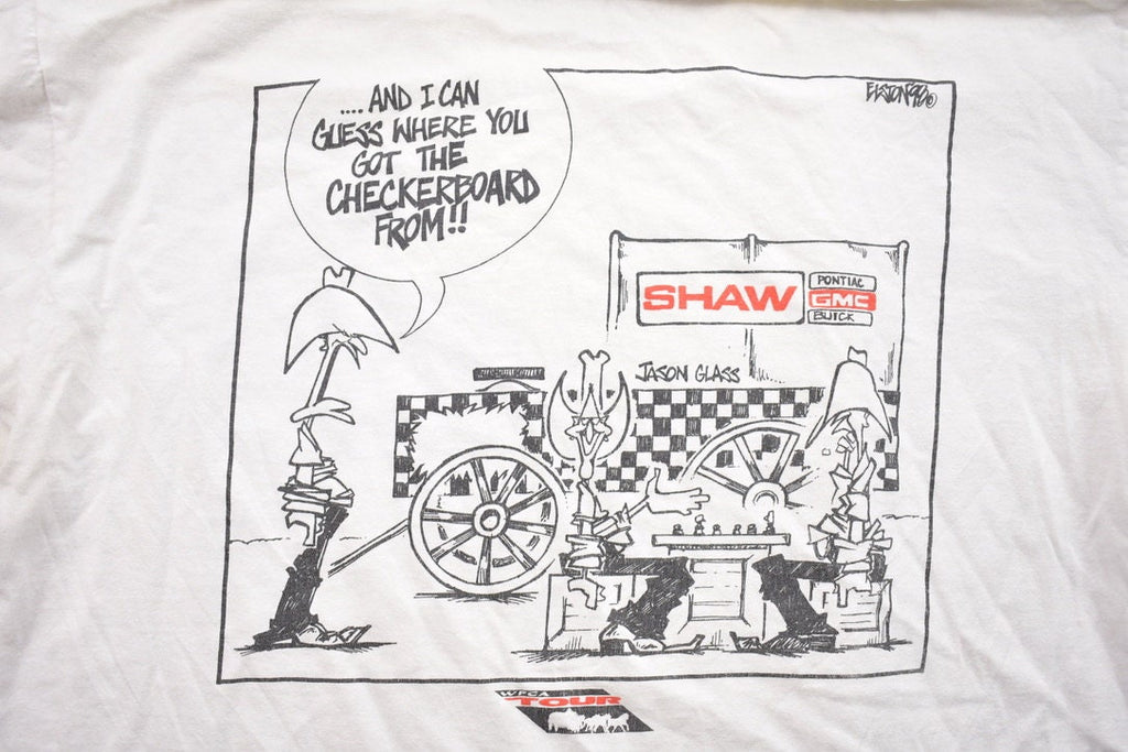 Vintage 1990s Jason Glass Comic Strip Graphic T-Shirt