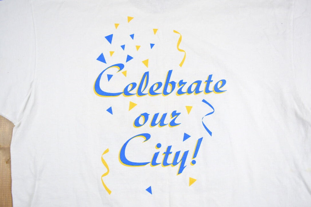 Vintage 1996 Scarborough Bicentennial Graphic T-Shirt