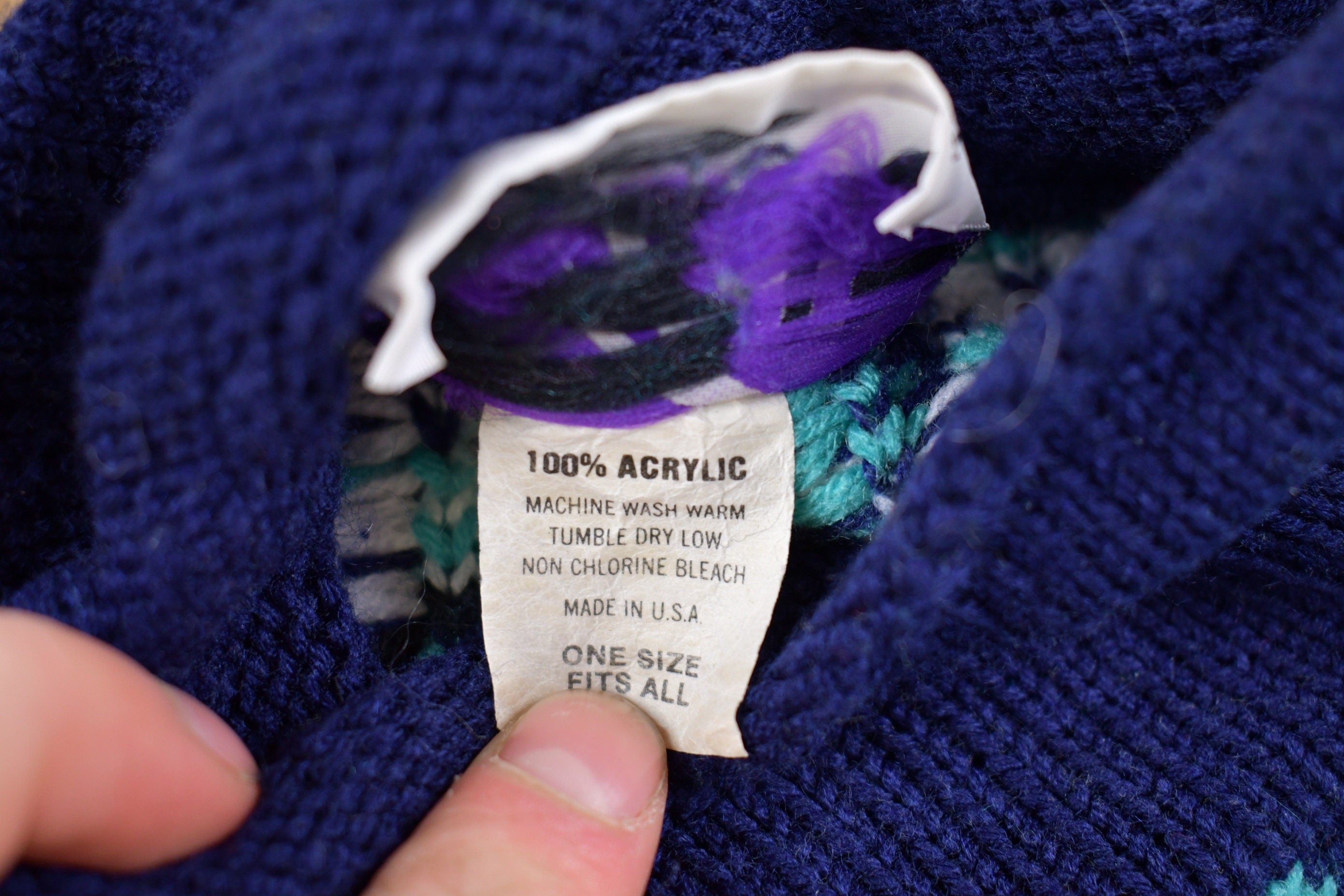 Vintage 1990s Floral All Over Print Knitted Sweater