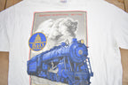 Vintage 1990s President Washington Train Graphic T Shirt