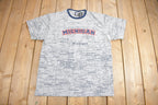 Vintage 1990s Michigan All Over Print Map Graphic Souvenir T Shirt