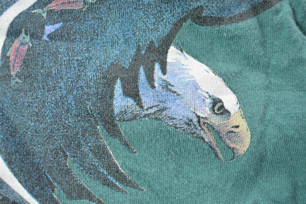 Vintage 1990s Alaska Bald Eagle Theme Graphic T-Shirt