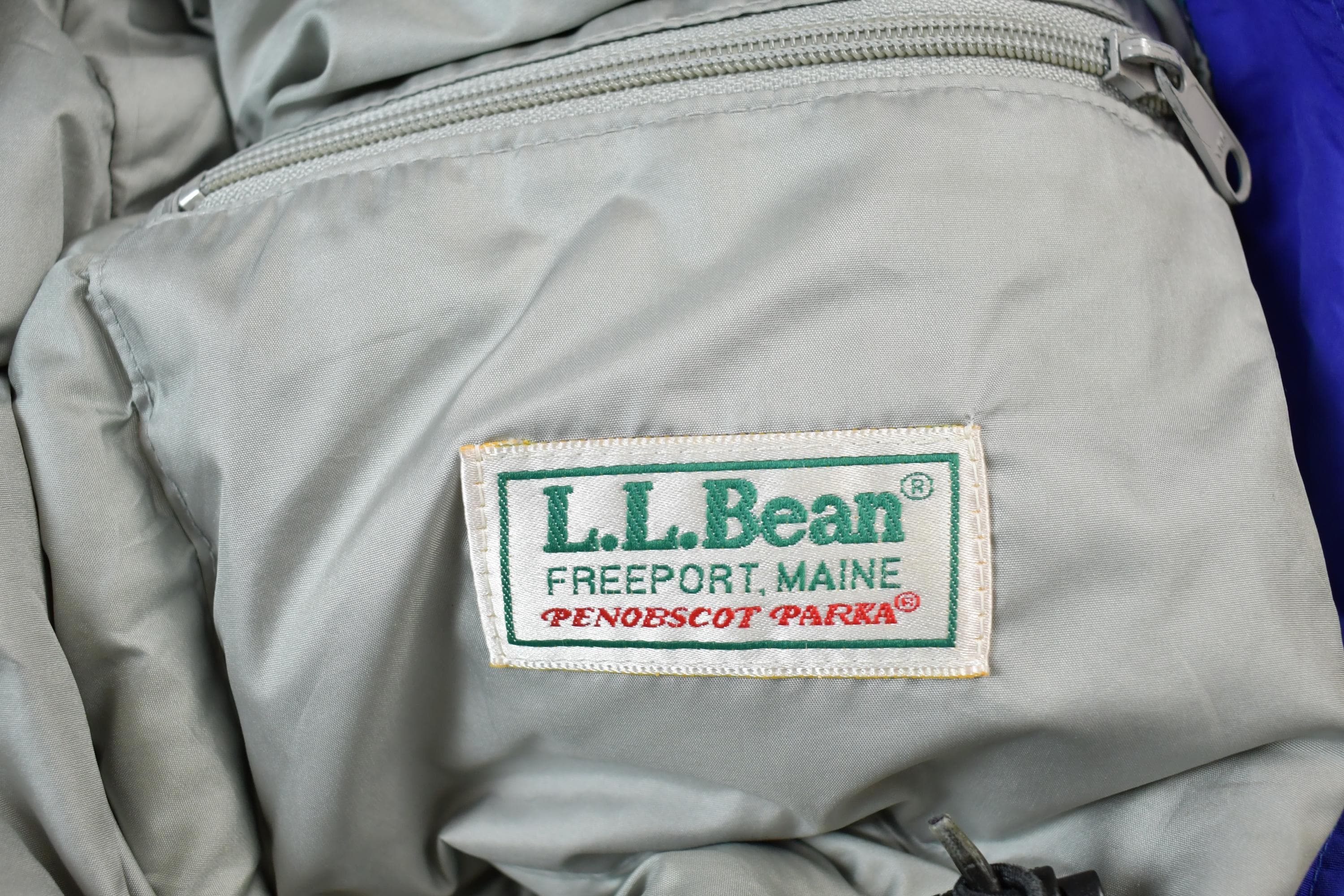 Vintage 1980s LL Bean Down Puffer Jacket Made In USA