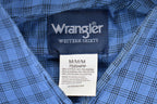 Vintage 1990s Wrangler Western Shirt Plaid Button Up