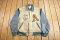 Vintage 1990s Avirex USA Genuine Leather Varsity Jacket