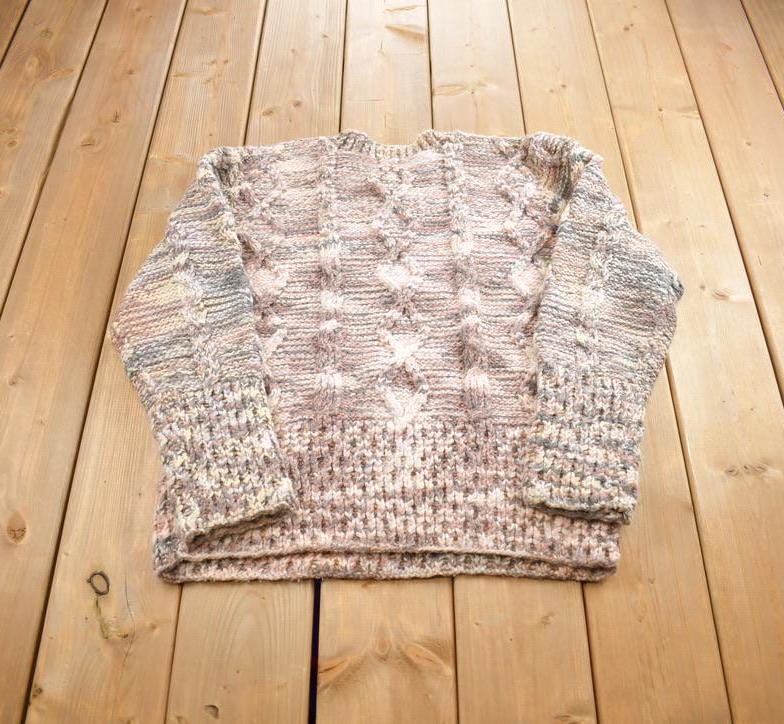 Vintage 1980s Honey Knit Crewneck Sweater