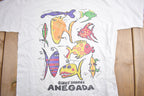 Vintage 1990s Anegada School Of Fish Souvenir T Shirt