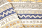 Vintage 1990s Sansabelt Sport Abstract Striped Knit Crewneck Sweater Men's L