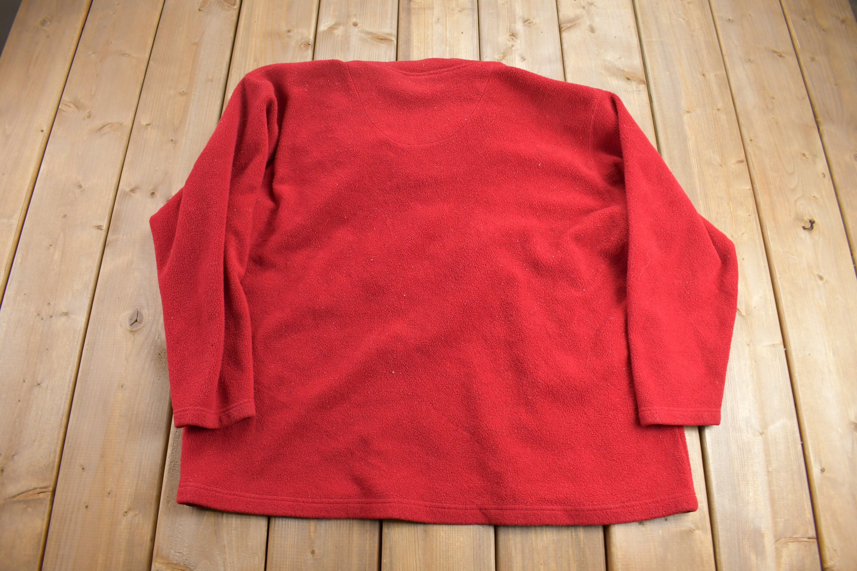 Vintage 2000 Looney Tunes Embroidered Quarter Zip Fleece Sweatshirt