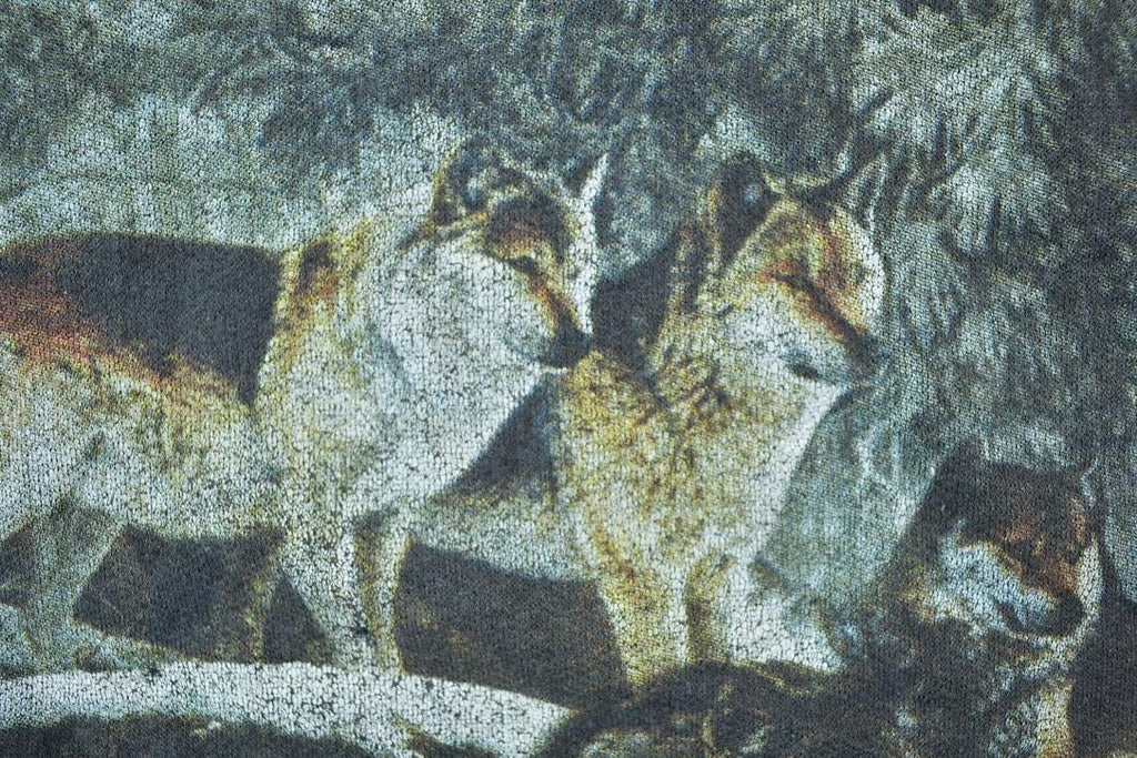 Vintage 1990s Wild Mountain 3 Wolves Outdoorsman Crewneck Sweatshirt