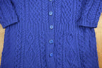 Vintage 1990s Aran Crafts 100% Merino Wool Knit Sweater