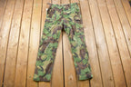 Vintage 1980s Army Woodland Military Camouflage Cargo Pants Size 31 x 30