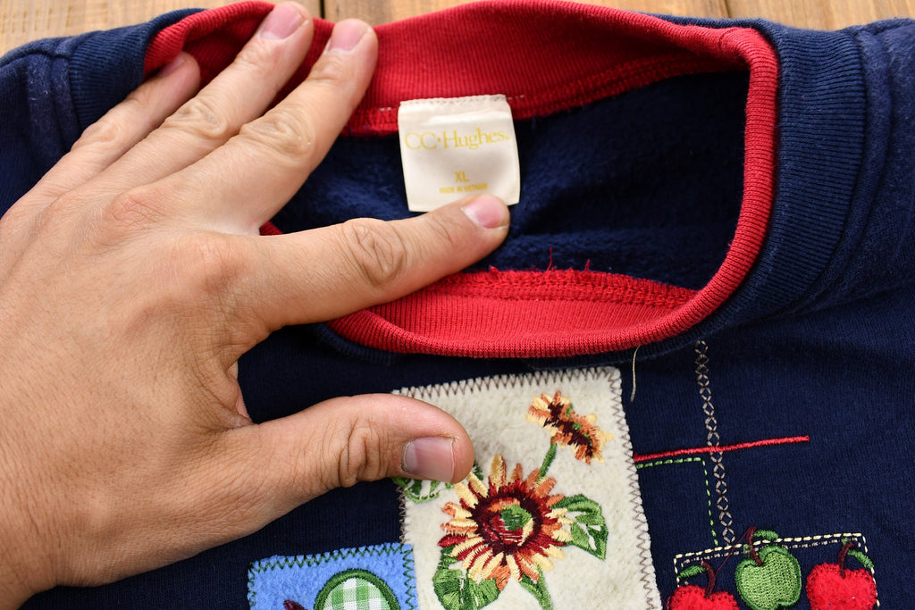 1990s Patchwork Granny Crewneck
