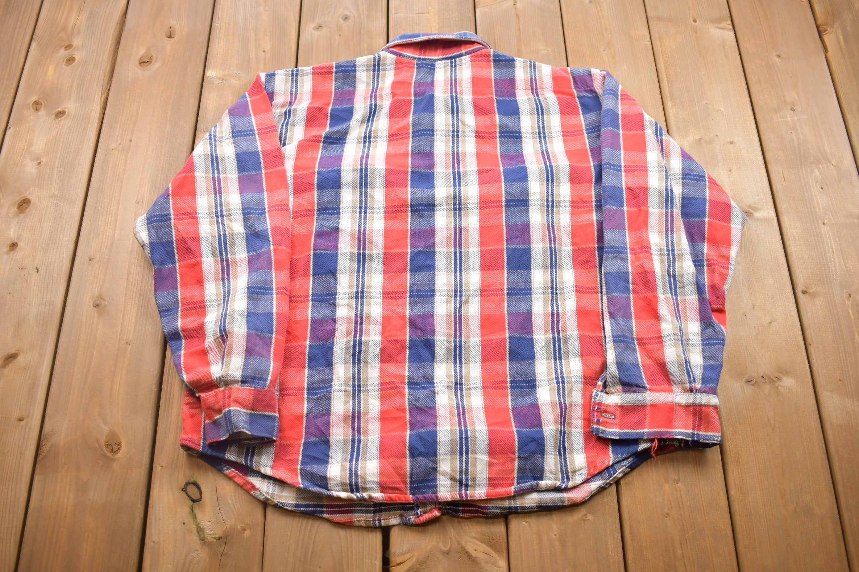 Vintage 1990s Five Brothers Distressed Button Up Shirt