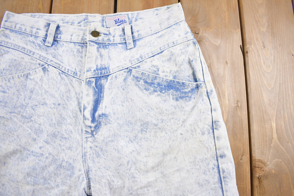 Vintage 1990's Weathered Blues Acid Wash Women's Jeans 30 x 28