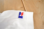 Vintage 1990s Russell Athletic Embroidered Graphic T Shirt Made In USA Size XL
