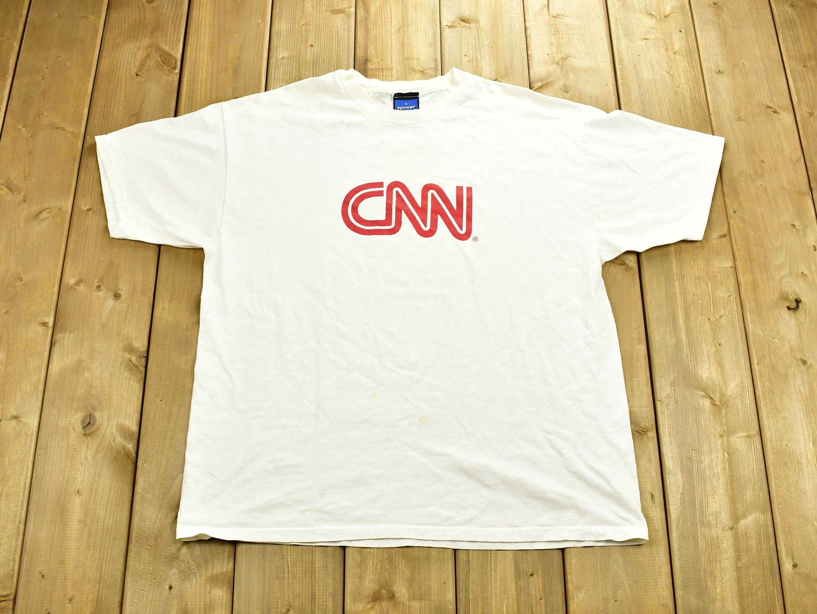 Vintage 90's CNN News Station Graphic T-Shirt