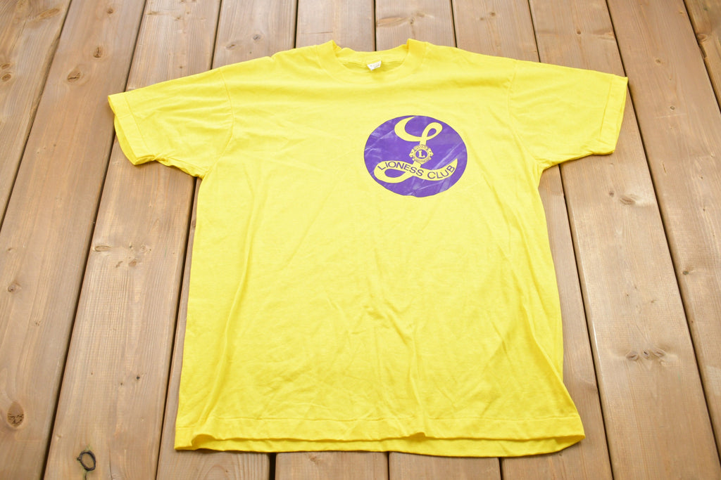 Vintage 1980s Lioness Club Graphic T-Shirt