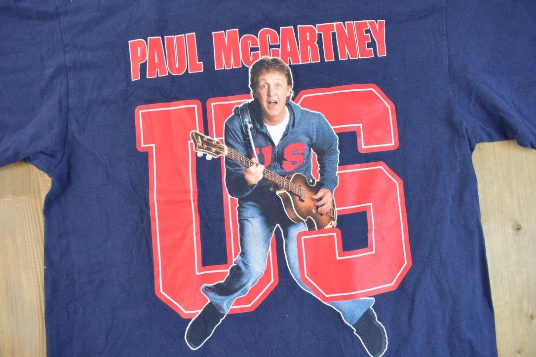 Vintage 2005 Paul McCartney US Concert Tour Band T-shirt