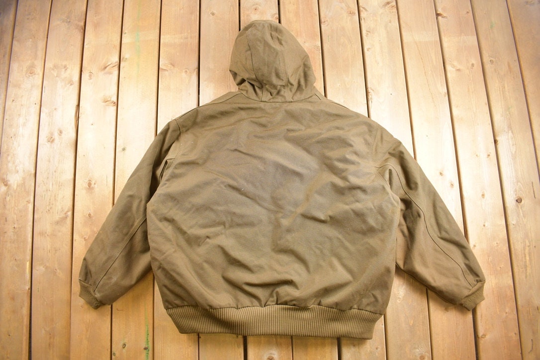 Vintage 1990s Carhartt Hooded Work Jacket