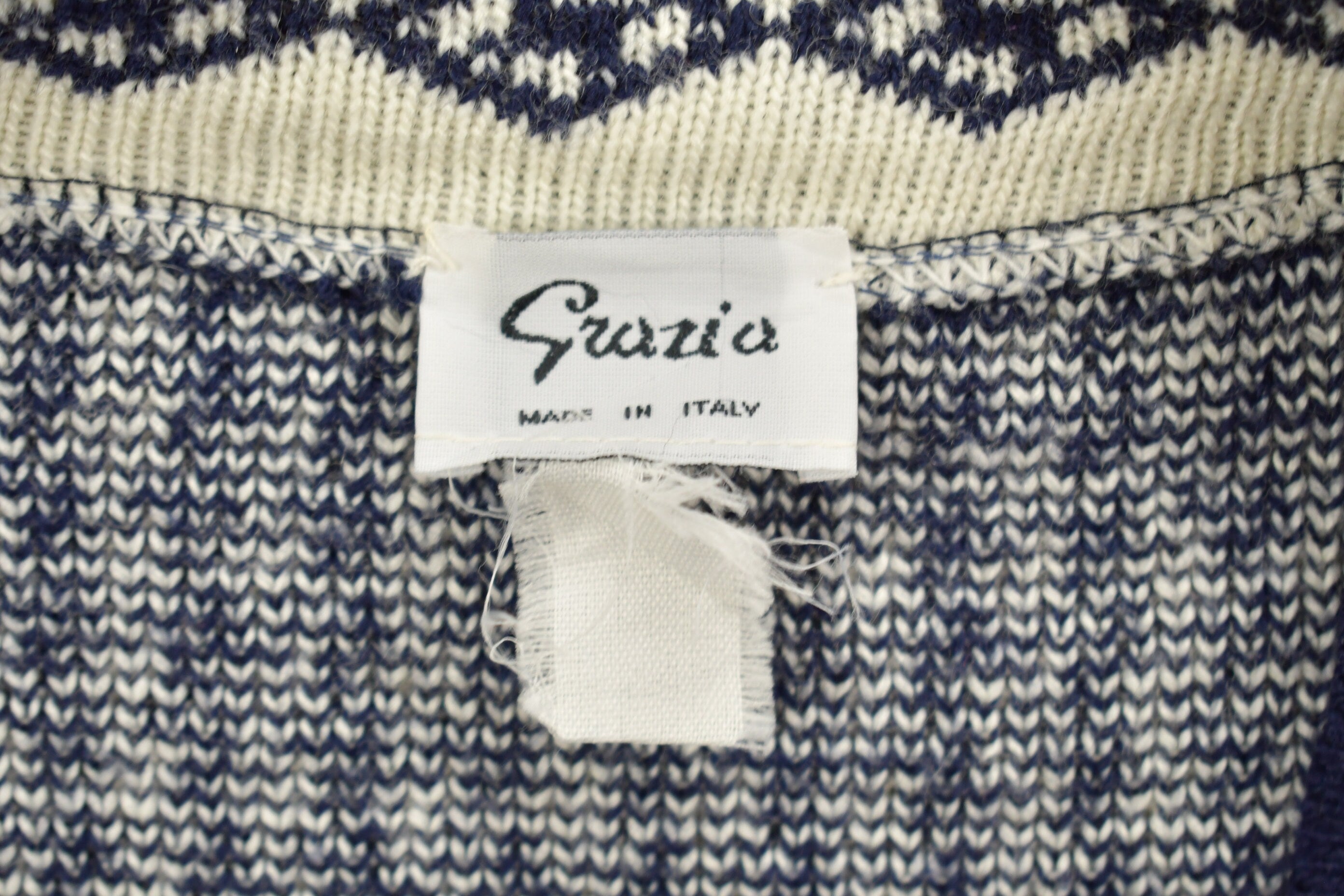 Vintage 1990s Grazia Knit Cardigan Sweater