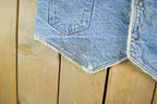 Vintage 1980s Levi's Orange Tab Sherpa Lined Denim Jean Vest Men's S-M
