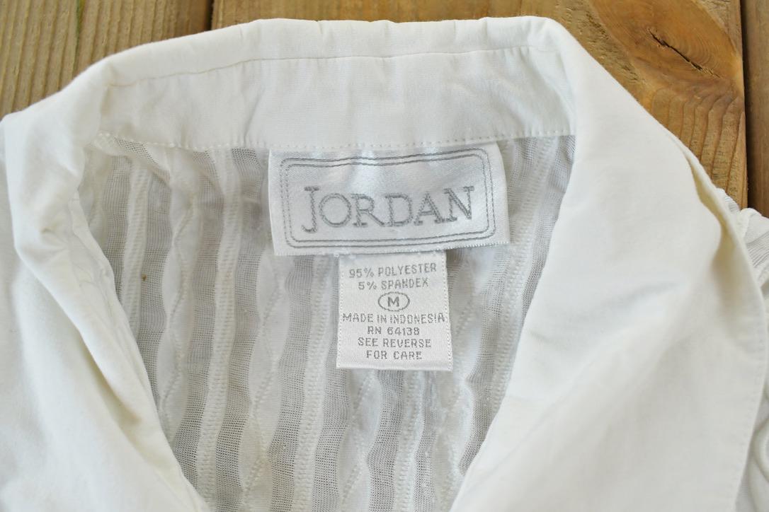 Vintage 1970s Jordan Button Up Dress Shirt  Vintage Flannel  Plaid Button Up  Cowboy Shirt  Preppy Button Up