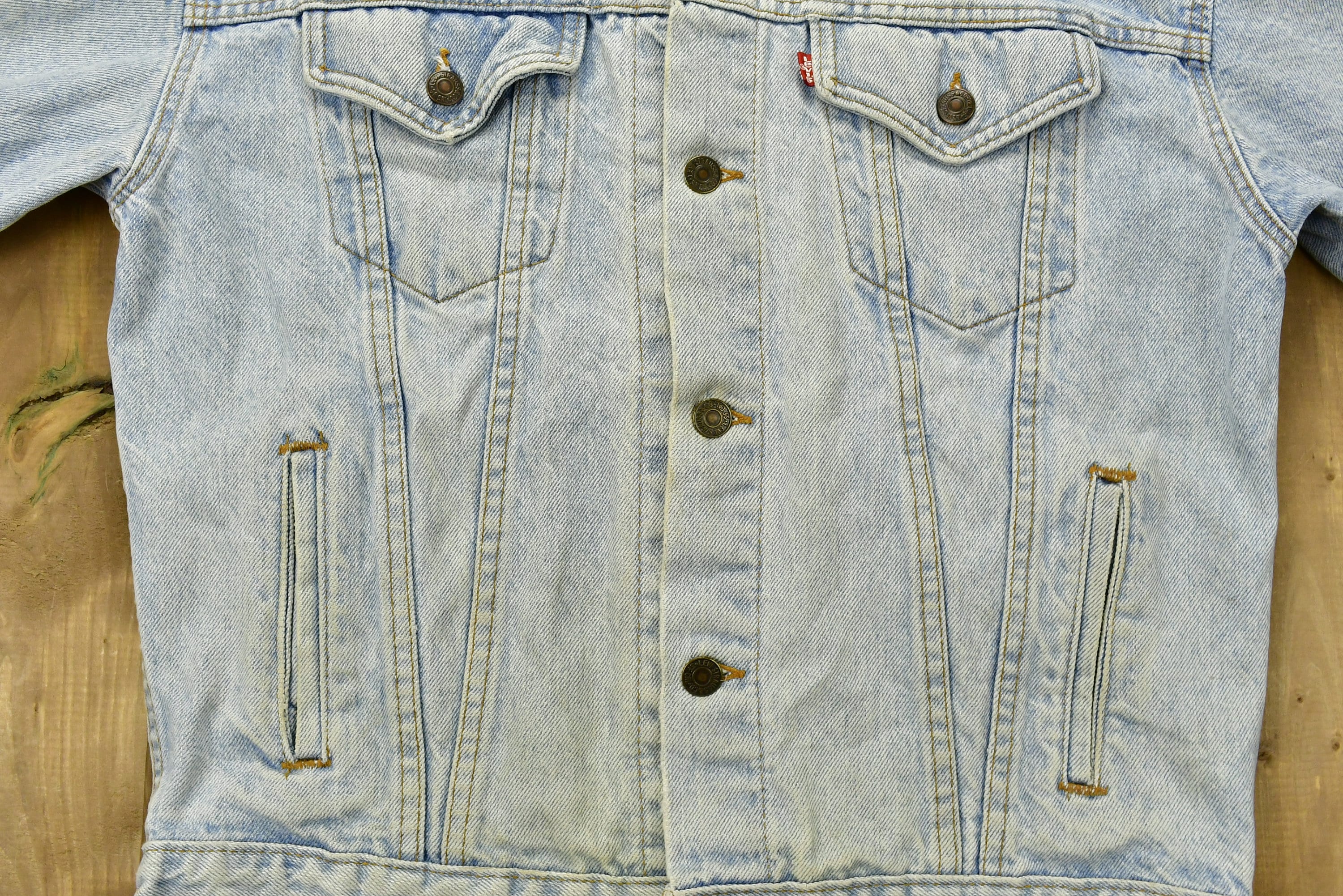 Vintage 1990s Levi's Distressed Denim Jean Jacket