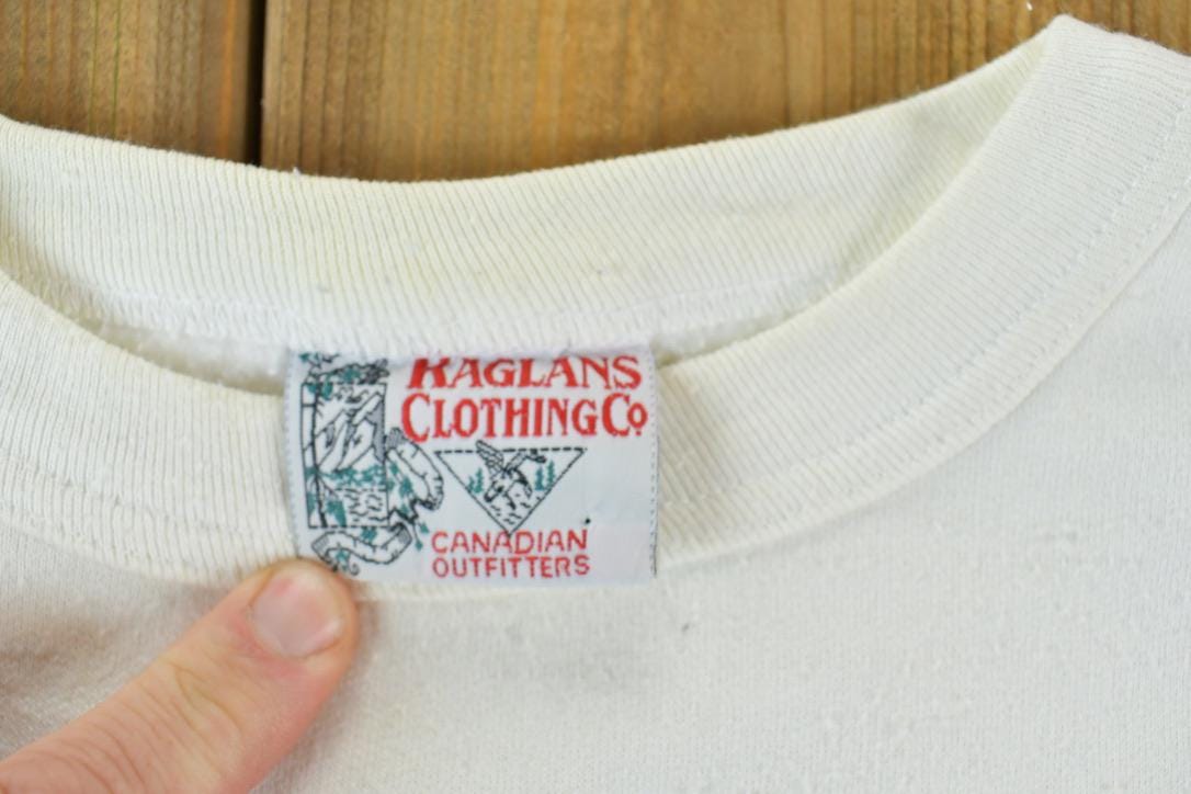 Vintage 1990s Raglans Outdoorsman Canadian Outfitters Crewneck Sweatshirt