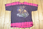 Vintage 1990s Ragtops Big Buck Outdoorsman Tie Dye T-Shirt Mens L