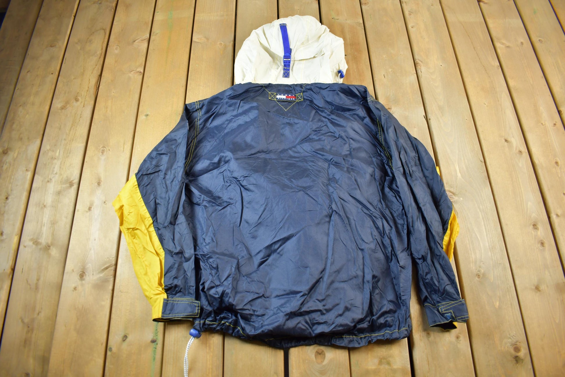 Vintage 1990s Tommy Hilfiger Sailing Gear Packable Windbreaker Jacket