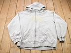 Vintage 1990s Nike Air Embroidered Mini Swoosh Hooded Sweatshirt