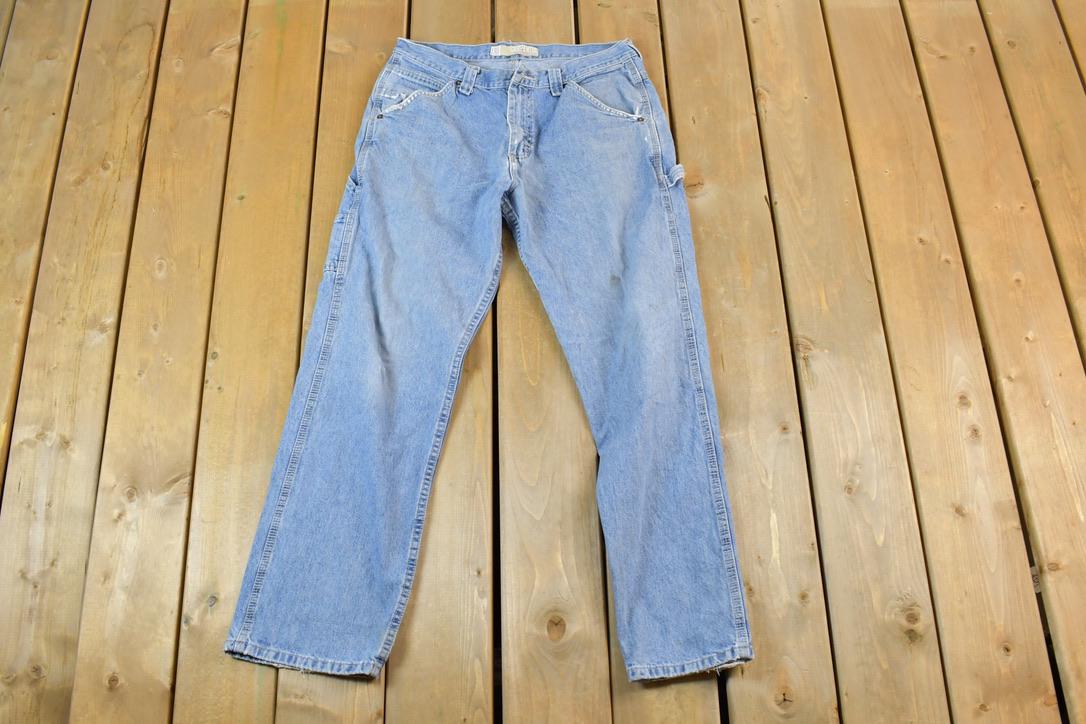 Vintage 1990s Lee Carpenter Denim Jeans Size 32 x 30