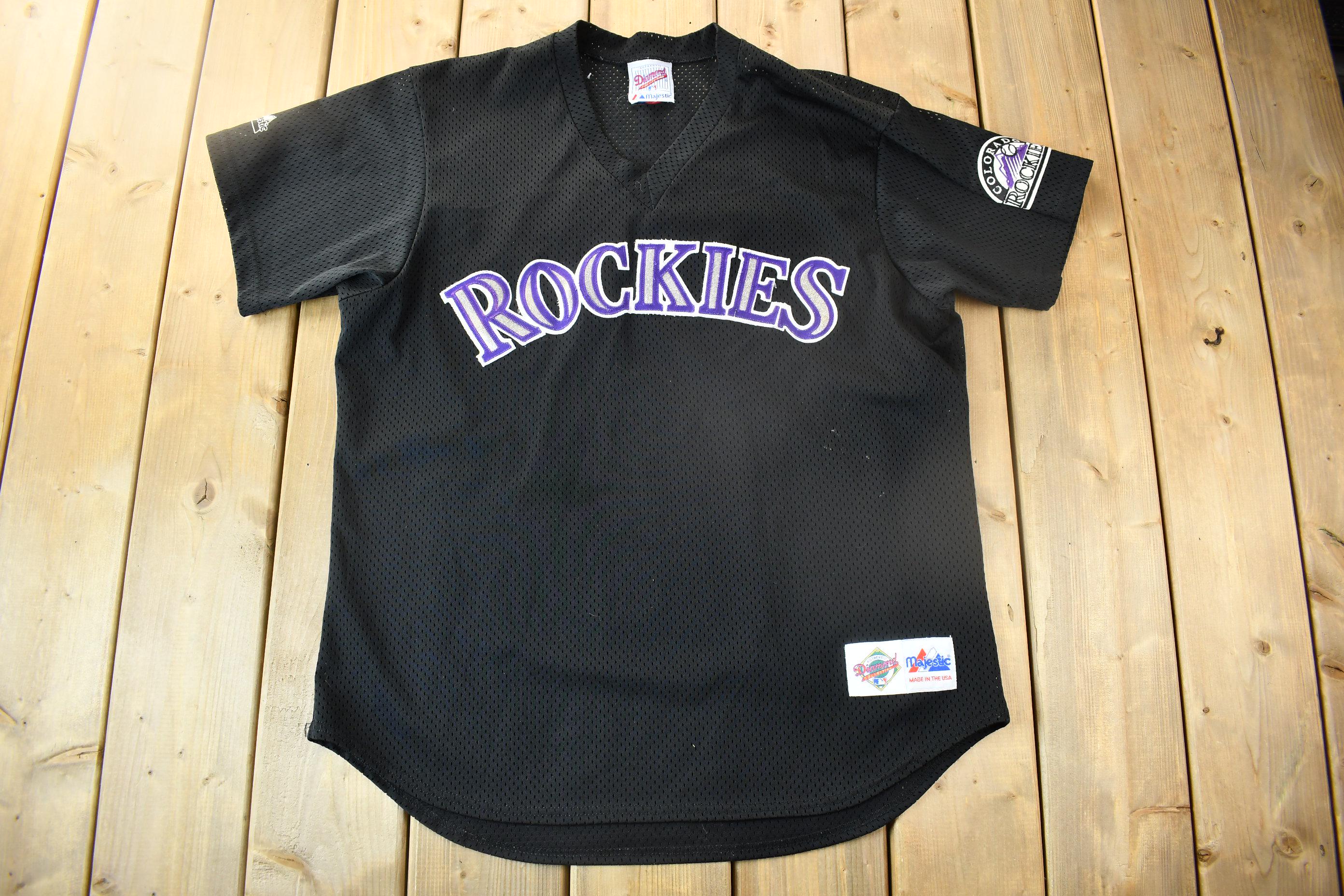 Vintage 1990s Colorado Rockies MLB Majestic Baseball Jersey