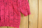Vintage 1990s Classic Essentials Henley Knit Sweater Women's M