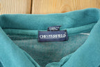 Vintage 1990s Chesterfield Velour Knit Abstract Pattern Crewneck Sweater