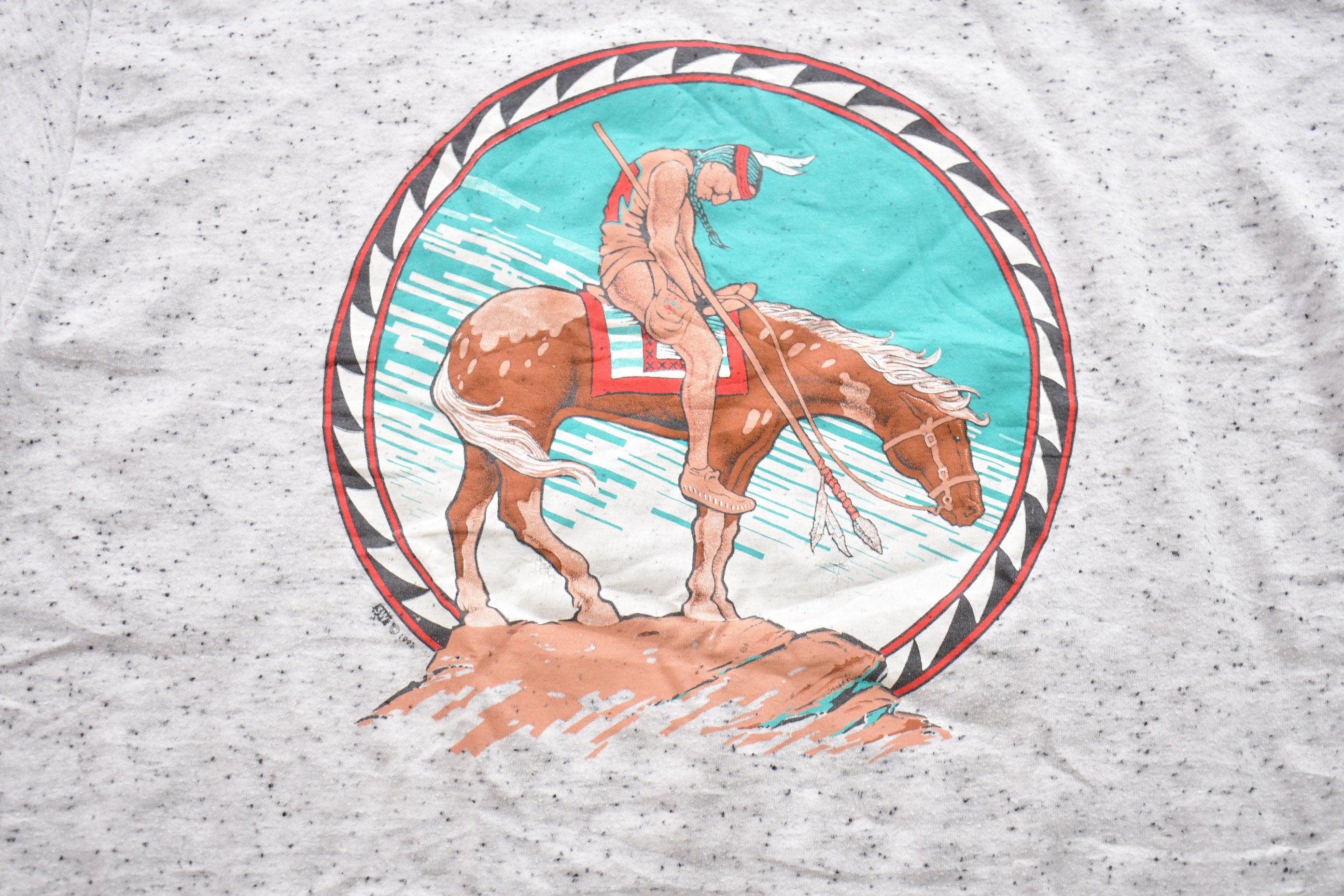 Vintage 1990s First Nations Indigenous Graphic T-Shirt