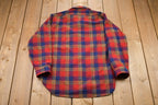 Vintage 1960s Pendleton Plaid Button Up Board Shirt