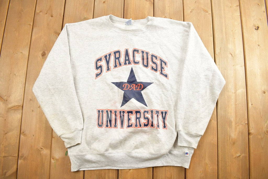 Vintage 1990s Syracuse University Star Dad Collegiate Crewneck