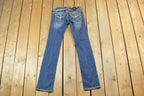 Vintage Y2K Miss Me Bedazzled Low Rise Jeans Size 26x31
