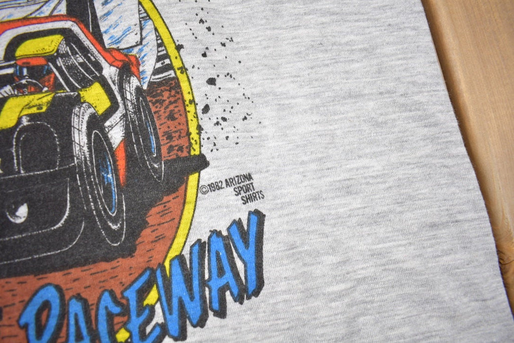 Vintage 1982 SUPER RACE 1 Knoxville Raceway Graphic T Shirt