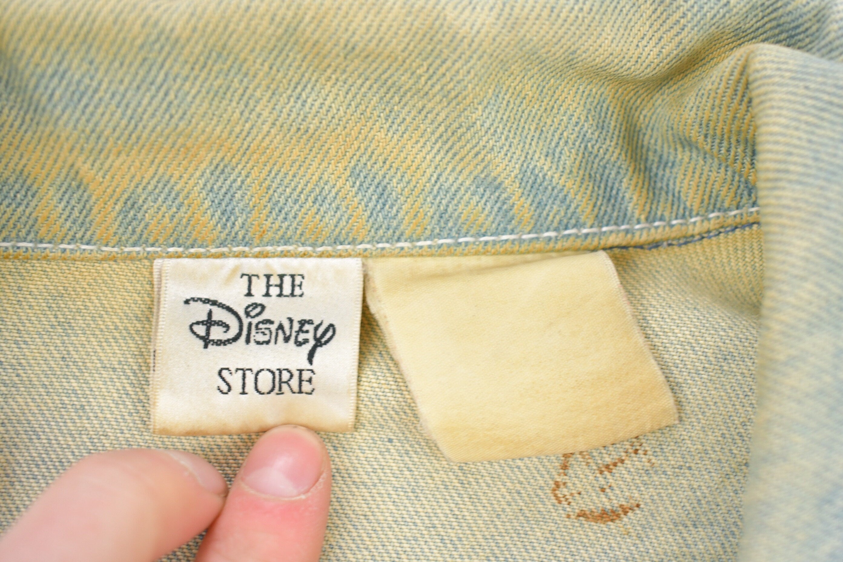 Vintage 1990s Winnie The Pooh Embroidered Jean Jacket